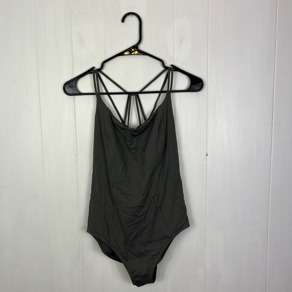 Athleta Cortes One Piece Strappy Back Swimsuit Sz M - Picture 2 of 14